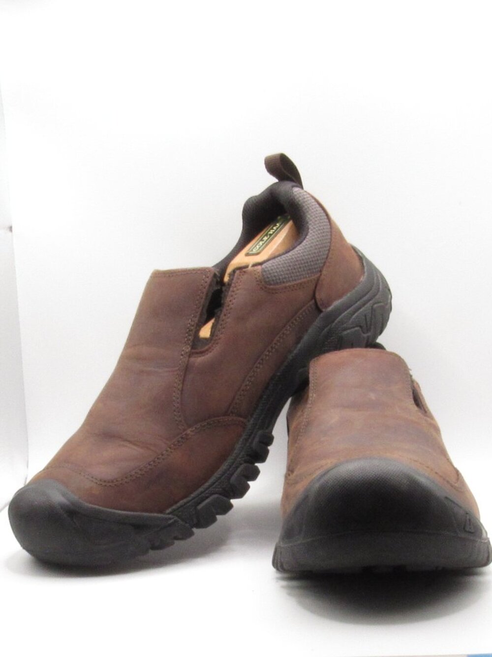Keen Brown Targhee III Dark Earth/Mulch Shoes Size 12 W Slip On Leather FLAWED